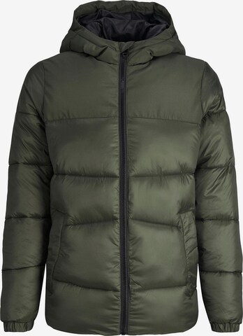 Veste d’hiver 'Chilli' Jack & Jones Junior en vert : devant