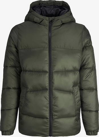 Jack & Jones Junior Winterjas 'Chilli' in Groen: voorkant