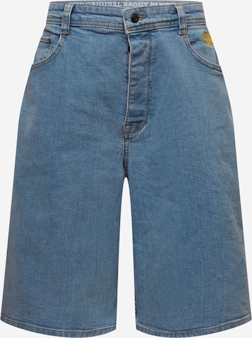 HOMEBOY Loosefit Jeans 'x-tra MONSTER Denim SHORTS' in Blau: predná strana