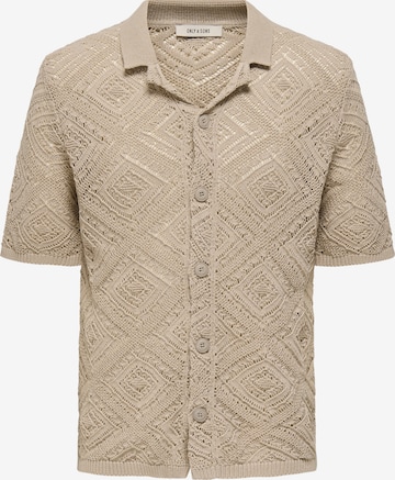 Only & Sons Kofta 'ONSKOLMAR' i beige: framsida