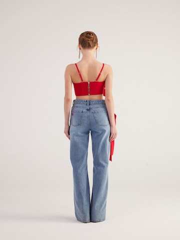 HOLLY LOLLY Wide leg Jeans in Blue