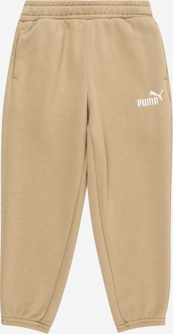 PUMA Tapered Byxa 'ESS' i brun: framsida