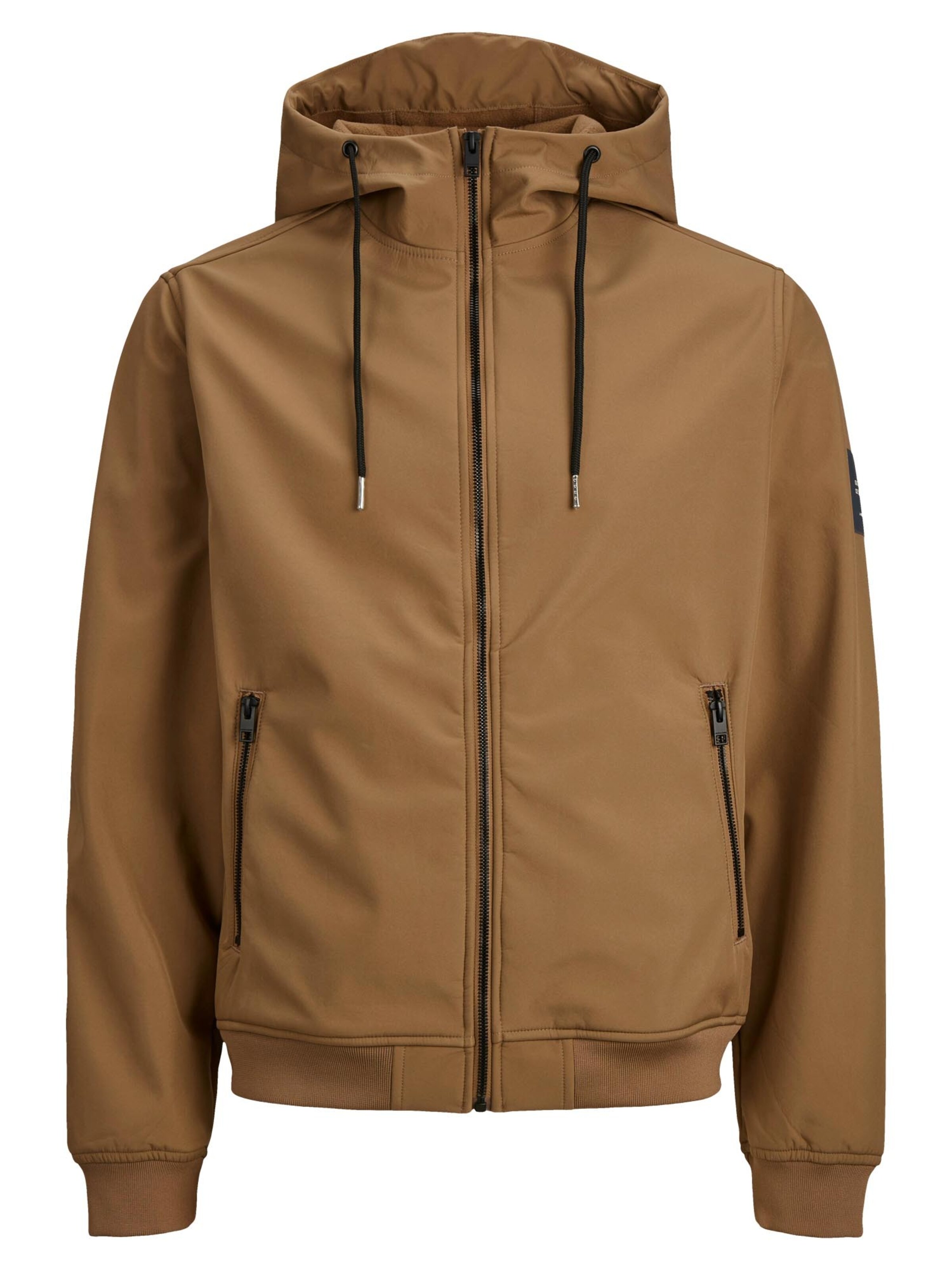 JACK & JONES Übergangsjacke 'Basic'‌‌ in Braun: Vorderseite