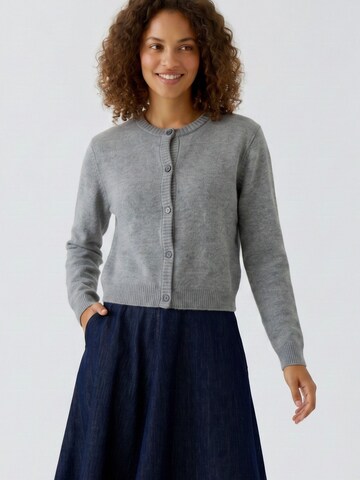 OUI Knit Cardigan 'ILAYA' in Grey: front