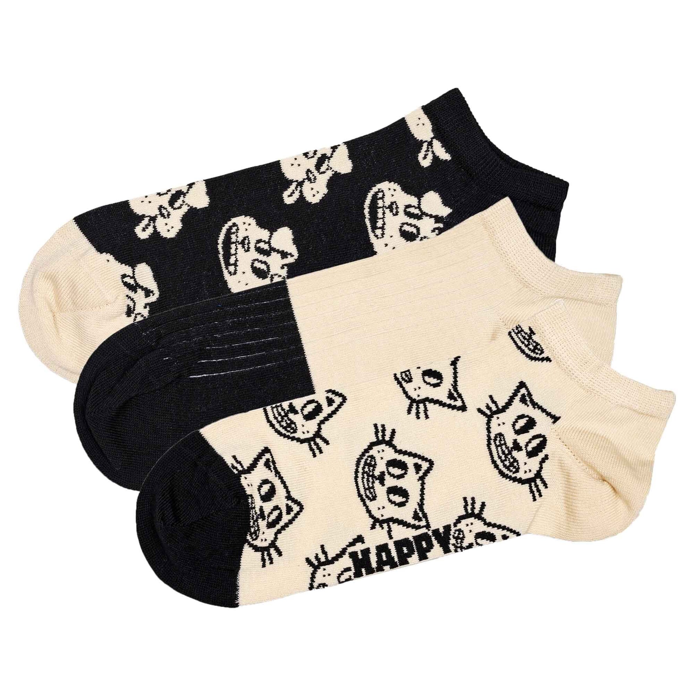 Happy Socks Socken in beige / schwarz, Produktansicht