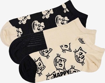 Chaussettes Happy Socks en beige : devant