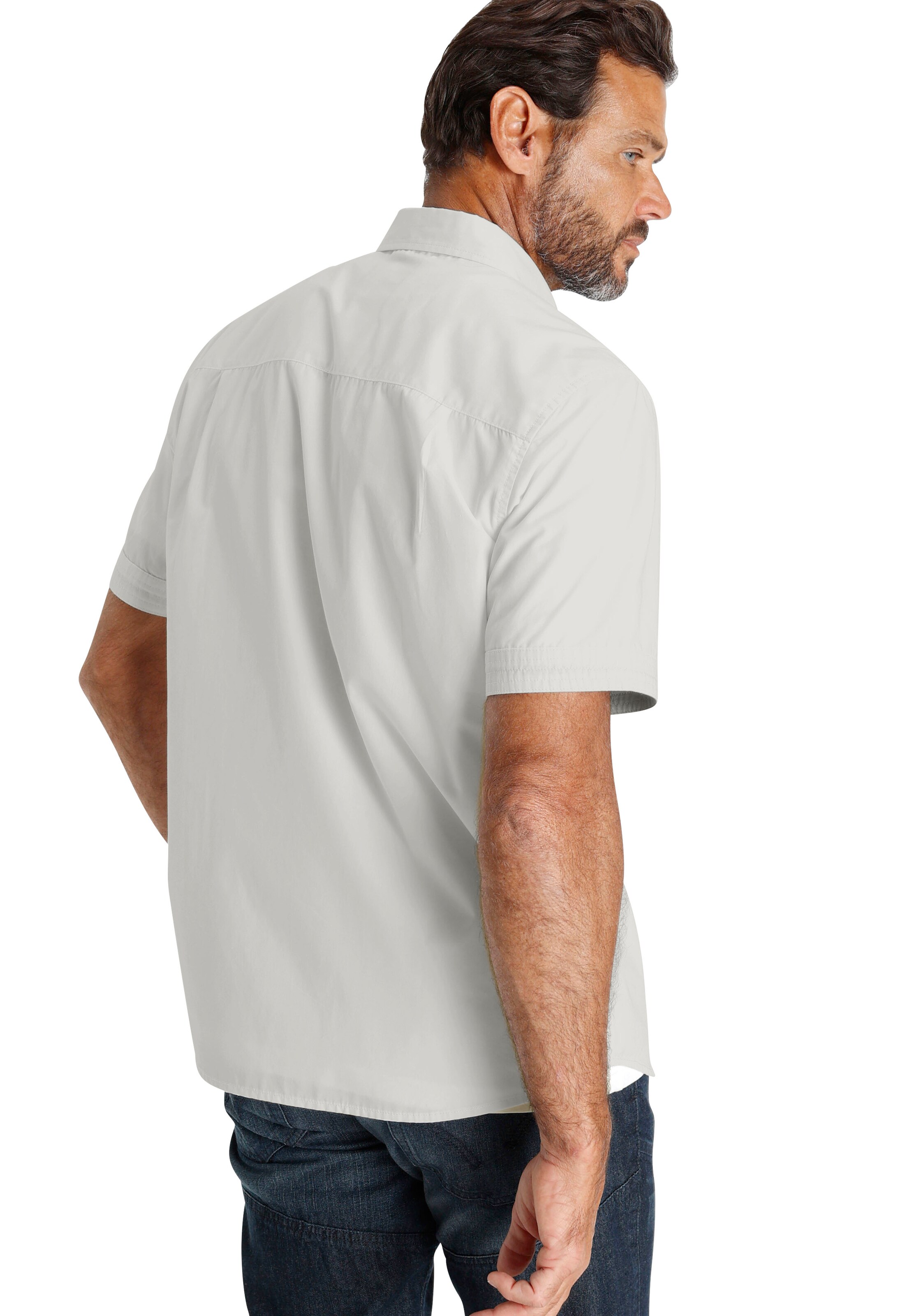 Man's World Regular Fit Hemd in Beige