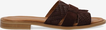 VENEZIA Pantolette in Braun: Vorderseite