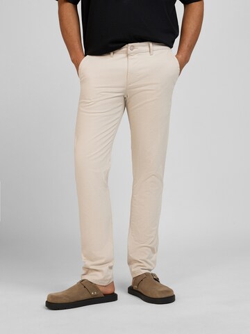 Pittman Slim fit Chino Pants 'Derrick' in Beige: front