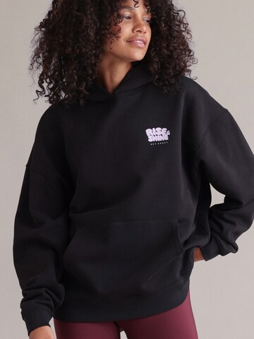 Hey Honey Sweatshirt 'Moon' in Schwarz: Vorderseite