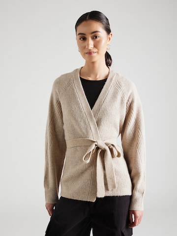 VILA Strickjacke 'Loraine' in Beige: predná strana