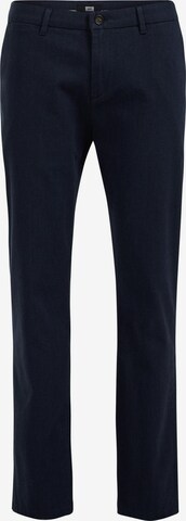 WE Fashion Slim fit Chino trousers in Blue: front