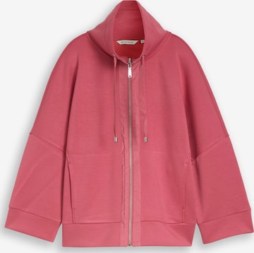 Veste de survêtement TOM TAILOR en rose : devant