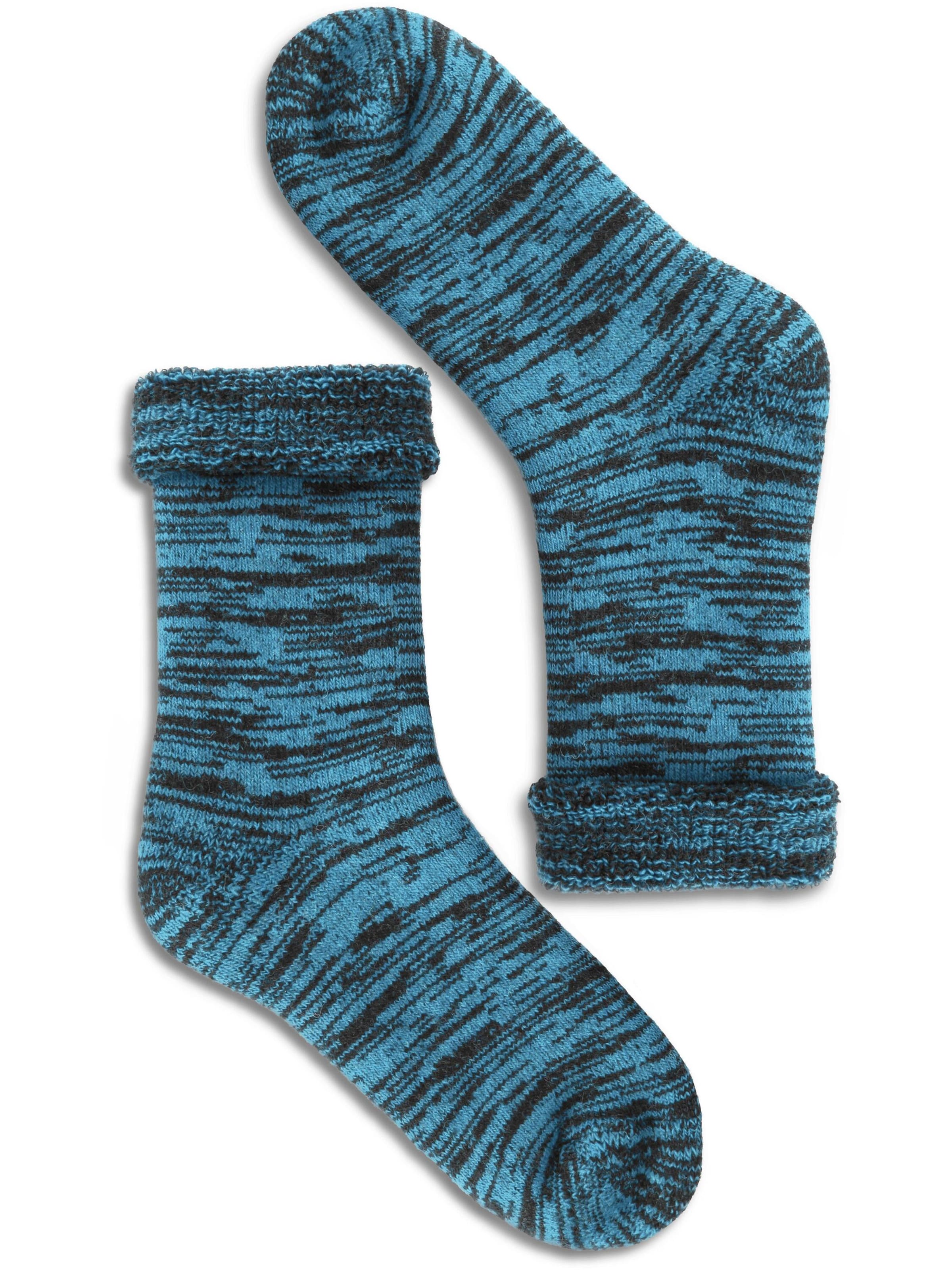 Polar Husky Socken in Blau: Vorderseite