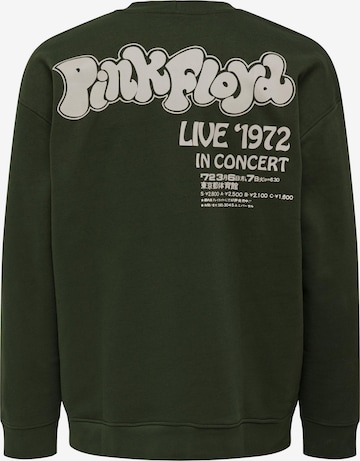 Only & Sons Sweatshirt 'PINK FLOYD' in Green