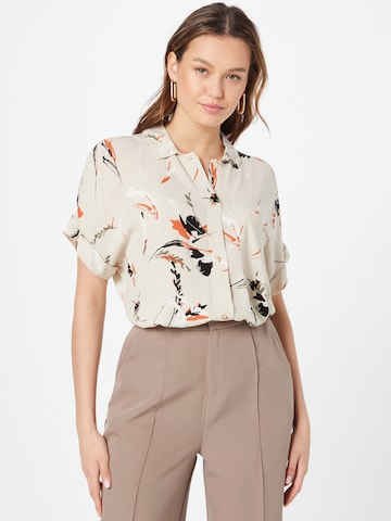 TOM TAILOR Blouse in Beige: front