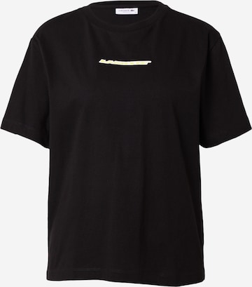 LACOSTE - Camiseta en negro: frente