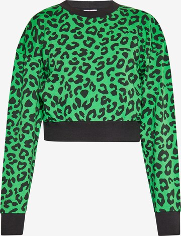 MYMO Sweatshirt in Groen: voorkant