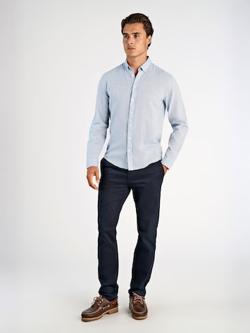 Coupe regular Chemise Lindbergh en bleu
