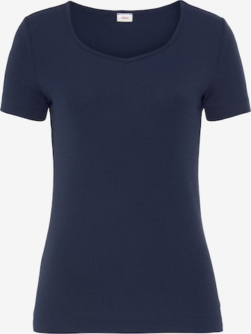 T-shirt s.Oliver en bleu : devant