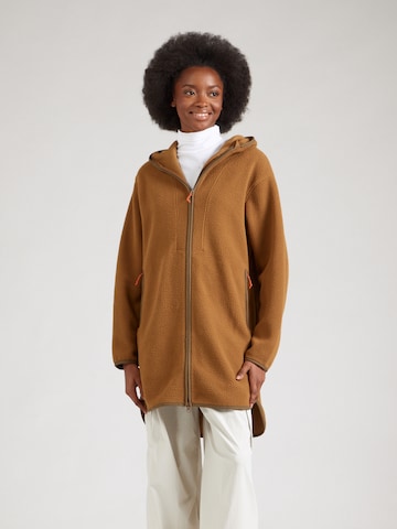 PEAK PERFORMANCE - Chaqueta polar funcional en marrón: frente