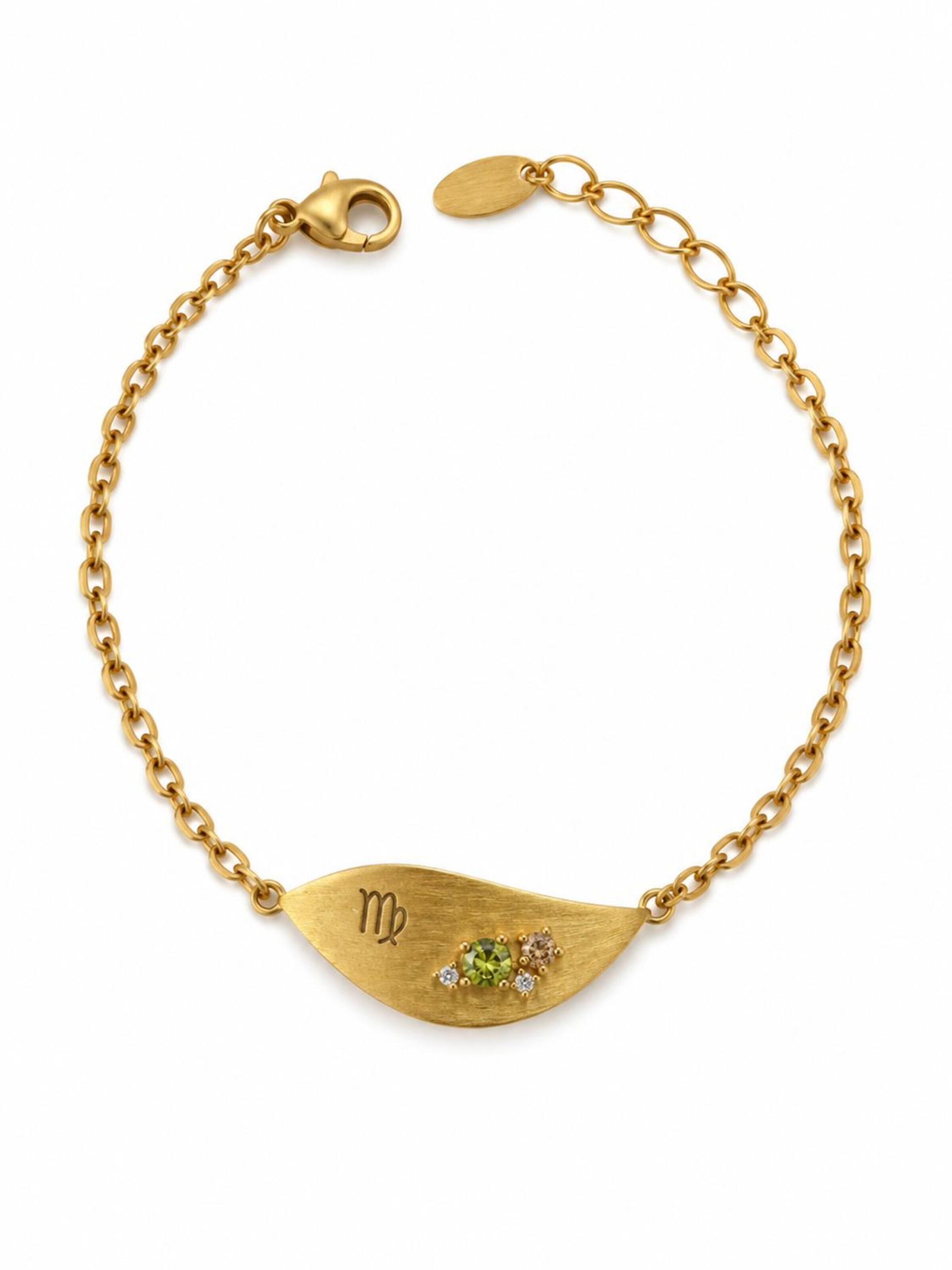 Sally Jane Jewelry Bracelet 'Virgo | Maagd Zodiac' in Gold: front