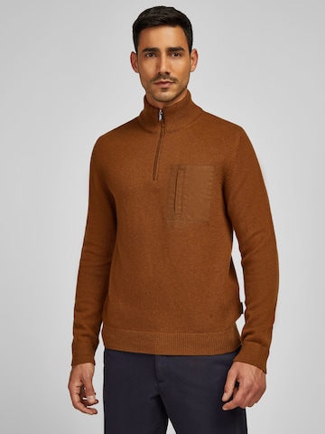 Pull-over HECHTER PARIS en beige : devant