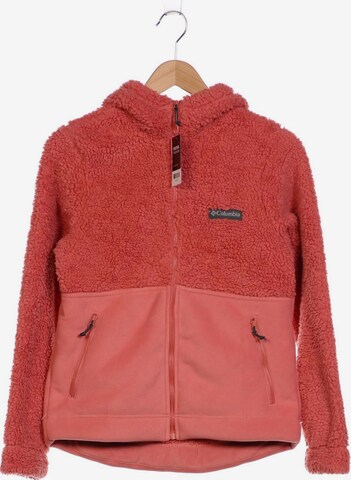 COLUMBIA Sweatshirt & Zip-Up Hoodie in S in Pink: front