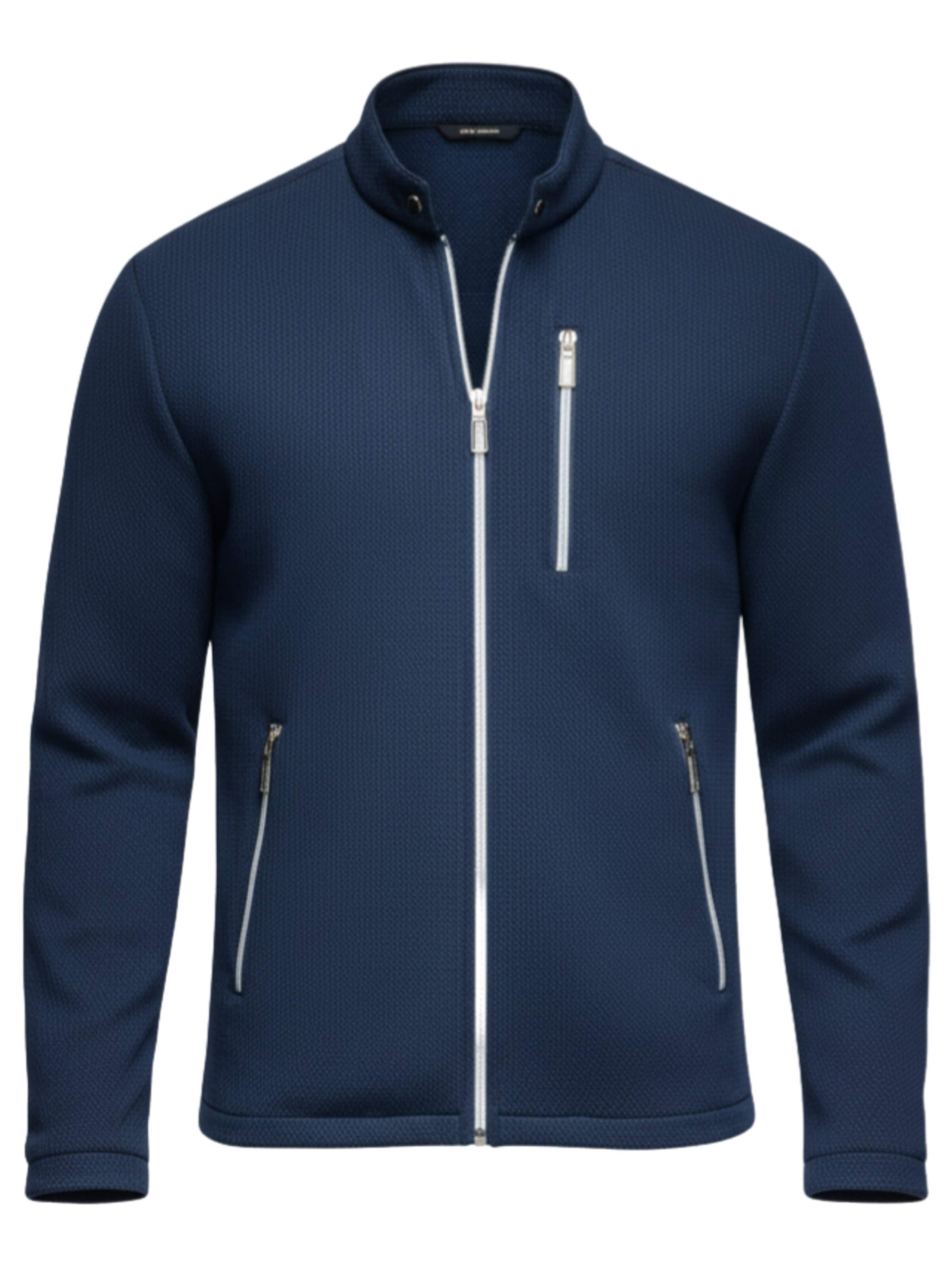 Ombre Between-season jacket in Blue: front