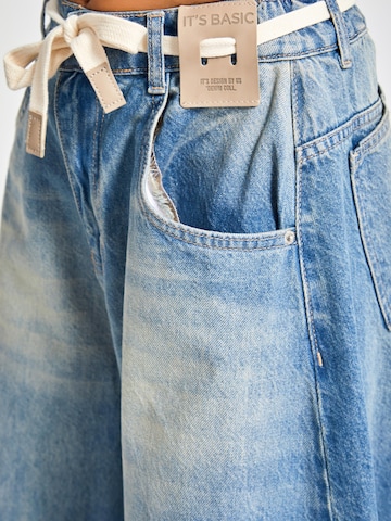 IT'S BASIC Loose fit Jeans 'Barrel Balloon' in Blue