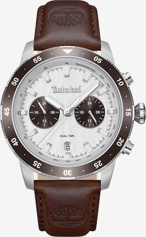 Montre à affichage analogique TIMBERLAND en argent : devant