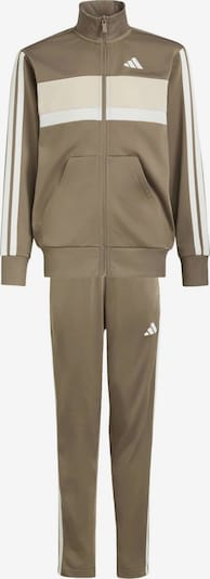ADIDAS SPORTSWEAR Trainingsanzug 'Seasonal Essentials Tiberio' in 128 in ecru / hellbeige / khaki, Produktansicht