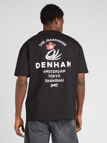 DENHAM T-shirt 'DUKE' i svart: framsida