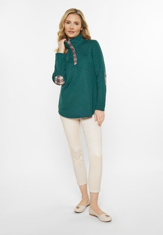 Usha - Sweatshirt 'Fashion Look' em verde