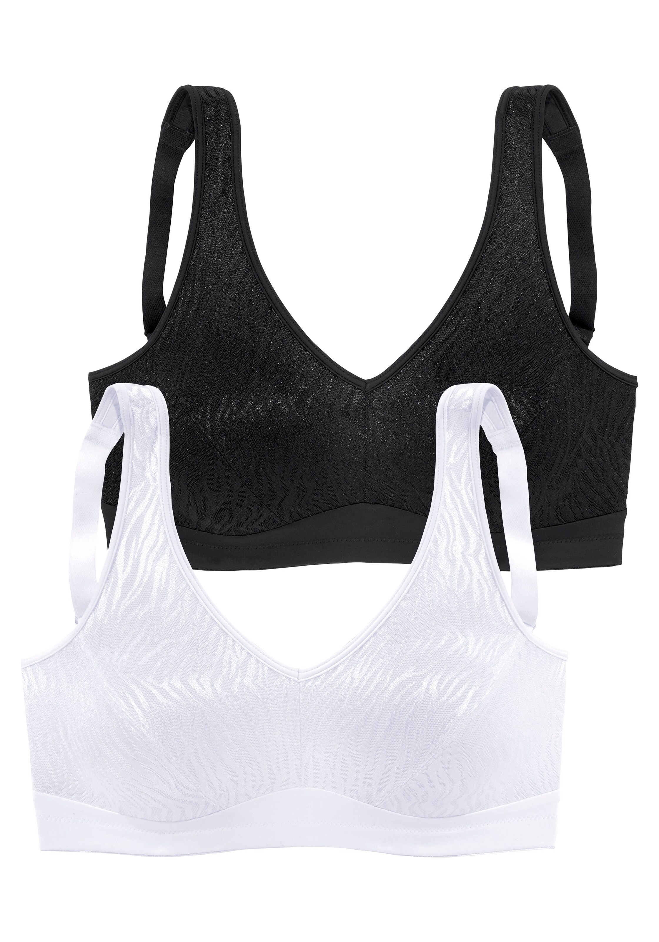 PETITE FLEUR T-shirt Bra in Black: front