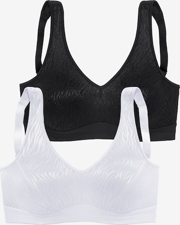 PETITE FLEUR T-shirt Bra in Black: front