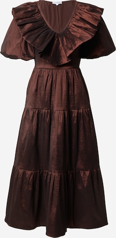 True Decadence Dress in Brown: front