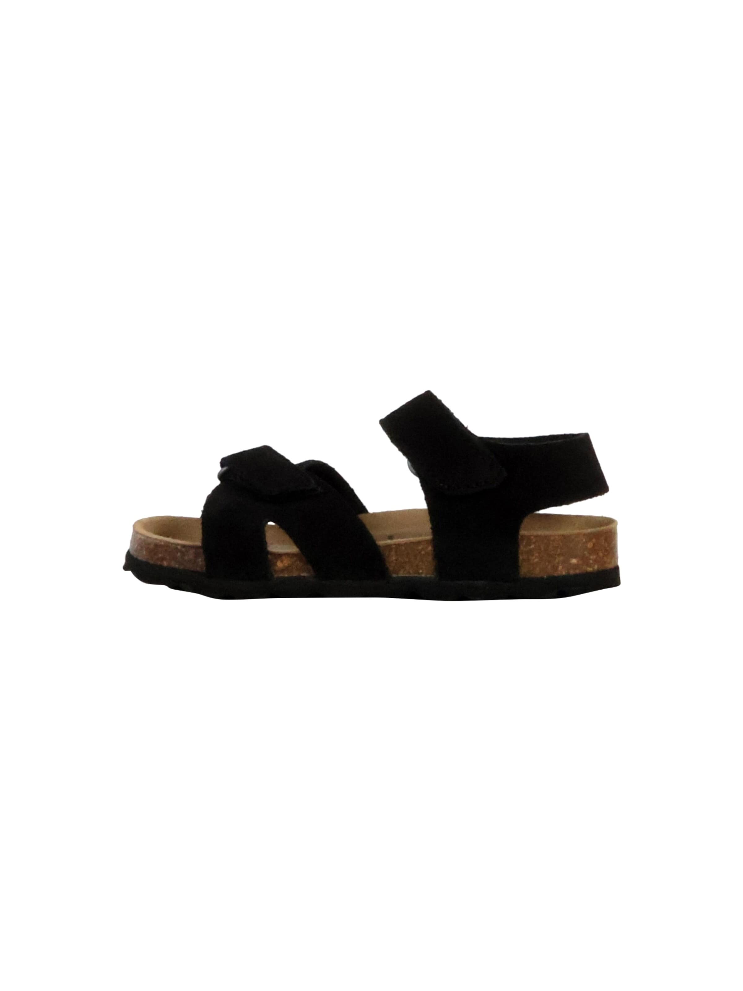 Chaussure basse 'Orion Scratch Leder-Pantoletten für Kinder' The Divine Factory en noir : devant