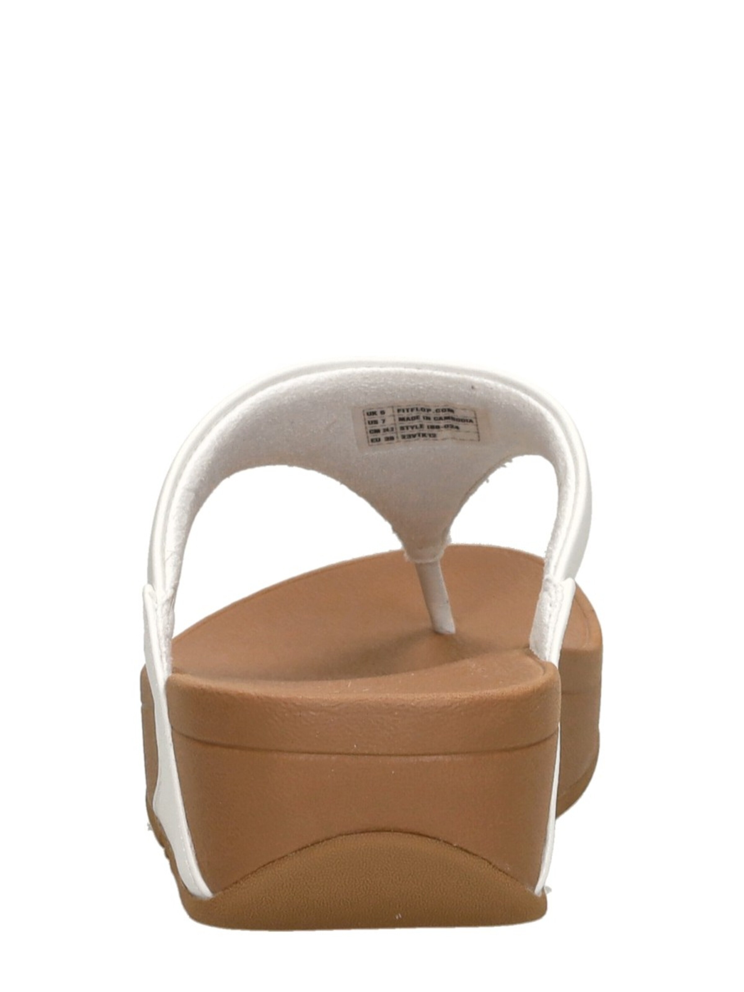 Séparateur d'orteils 'Lulu Leather Toepost' FitFlop en blanc