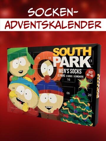 United Labels Socken 'Adventskalender South Park mit 12 Paar'‌‌‌ in Mischfarben