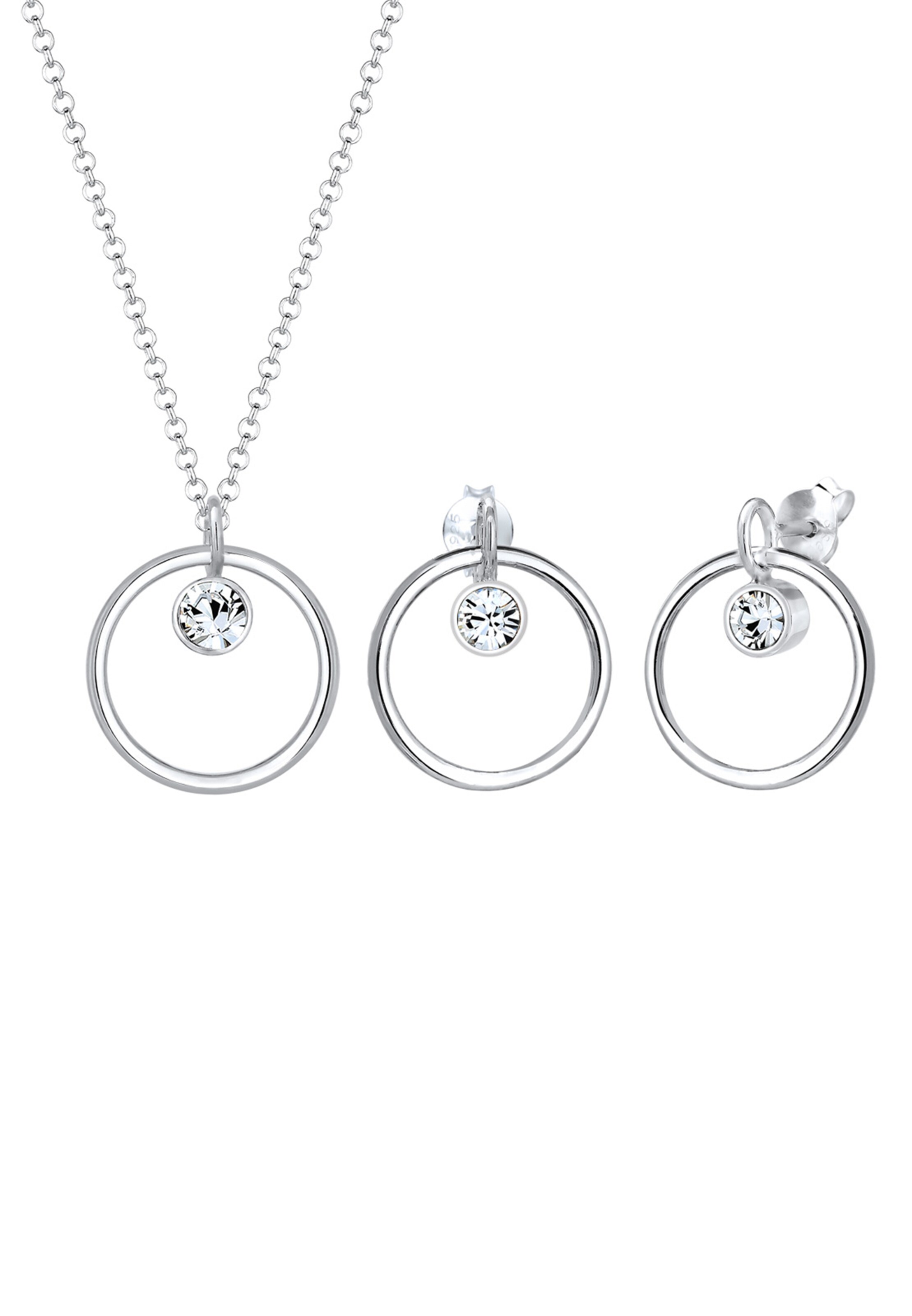 Parure de bijoux 'Geo, Kreis' ELLI en argent