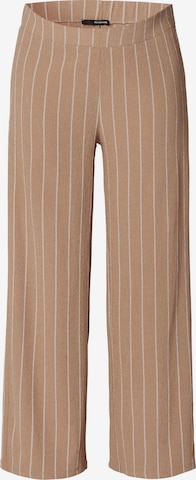 Supermom Wide Leg Hose 'Stripe' in Braun: predná strana