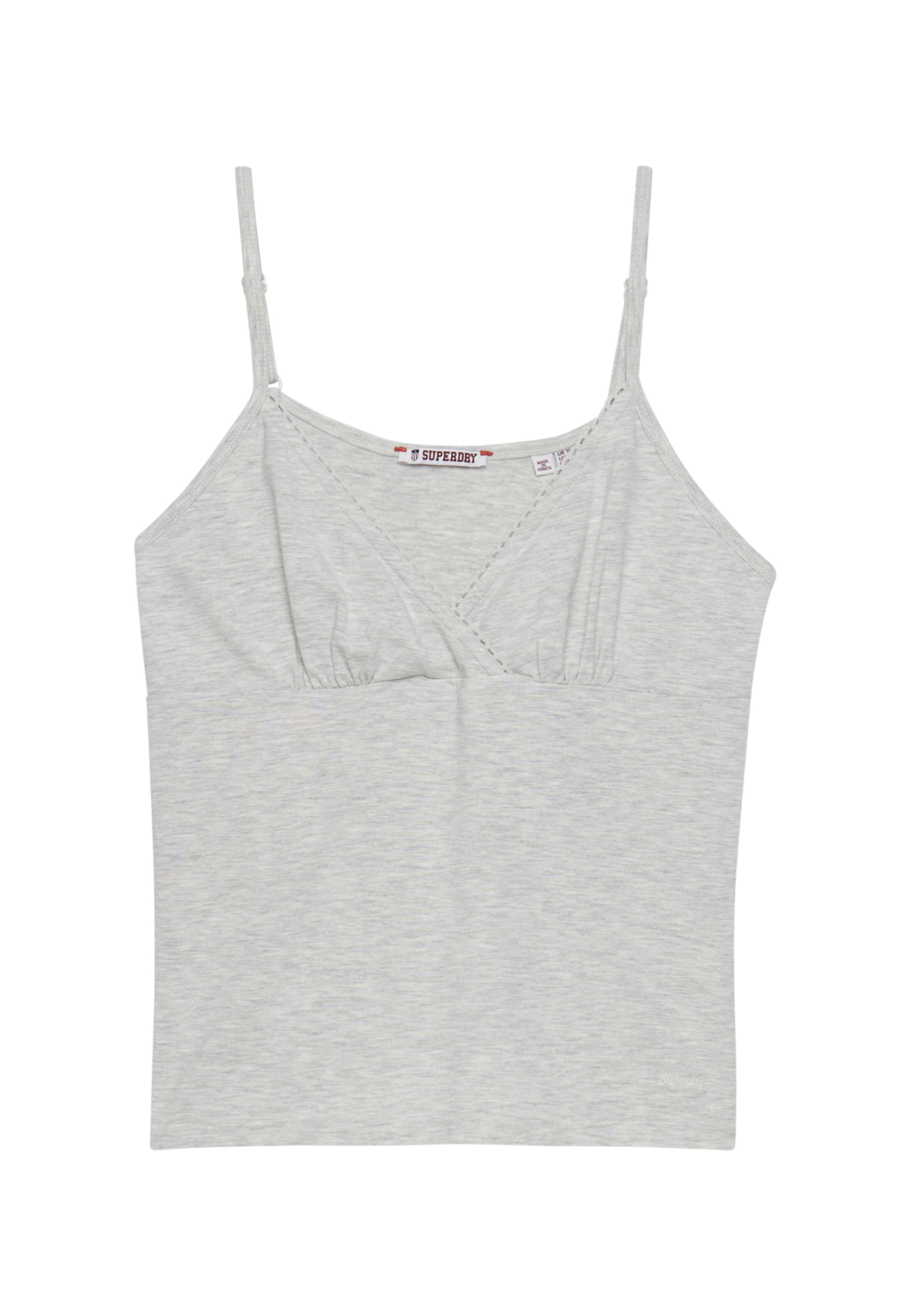 Superdry & Co Top 'Essentials' in Grijs: voorkant