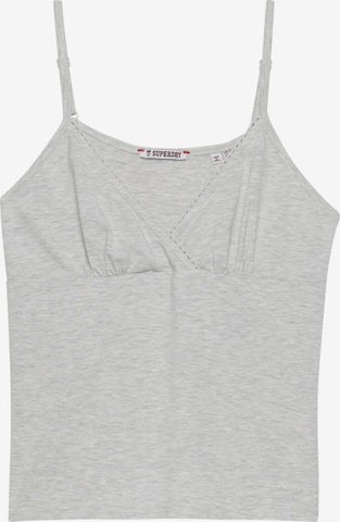 Superdry & Co Top 'Essentials' in Grijs: voorkant