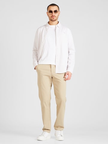 JACK & JONES - Regular Calças chino 'OLLIE DAVE' em bege