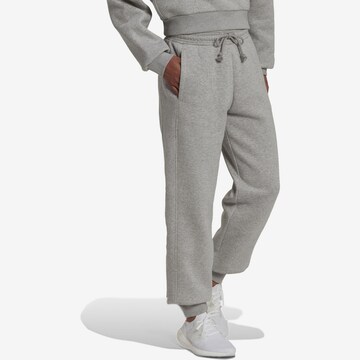 Effilé Pantalon de sport 'All Szn Fleece' ADIDAS SPORTSWEAR en gris