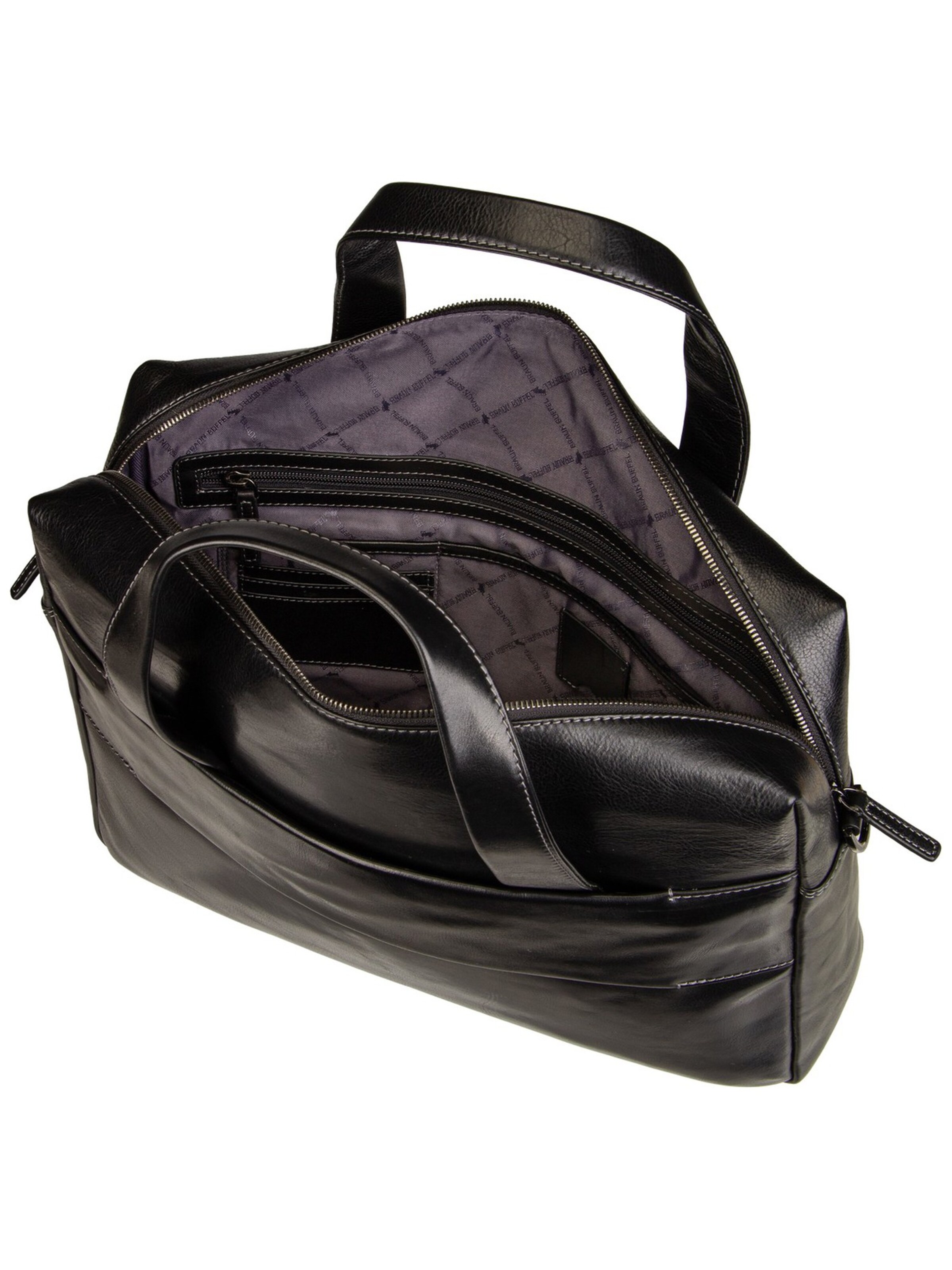 Braun Büffel Document Bag in Black