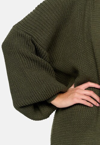 Elara Gebreide mantel in Groen