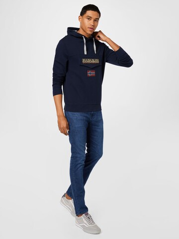 NAPAPIJRI Sweatshirt 'BURGEES SUM' in Blue