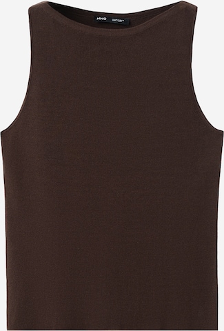 Top in maglia 'SUENYO' di MANGO in marrone: frontale
